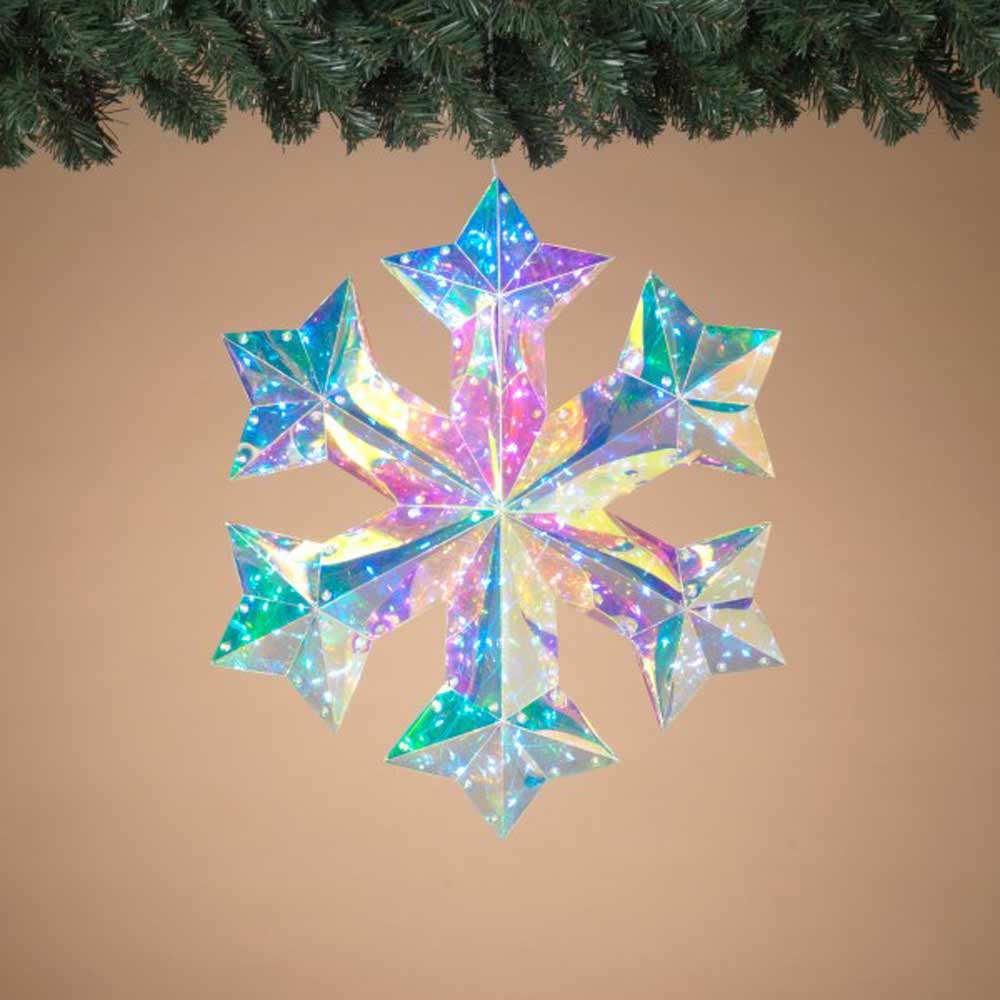 Gerson, Holographic Snowflake USB/Remote, Large
