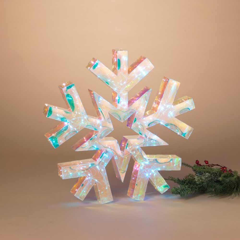 Gerson, Holographic Snowflake USB/Remote, Small