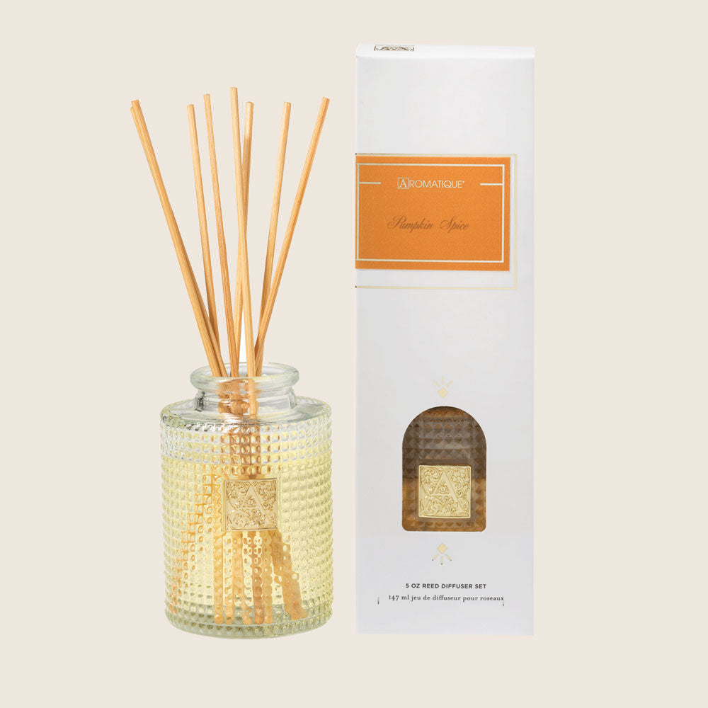 Aromatique, Pumpkin Spice - Reed Diffuser Set