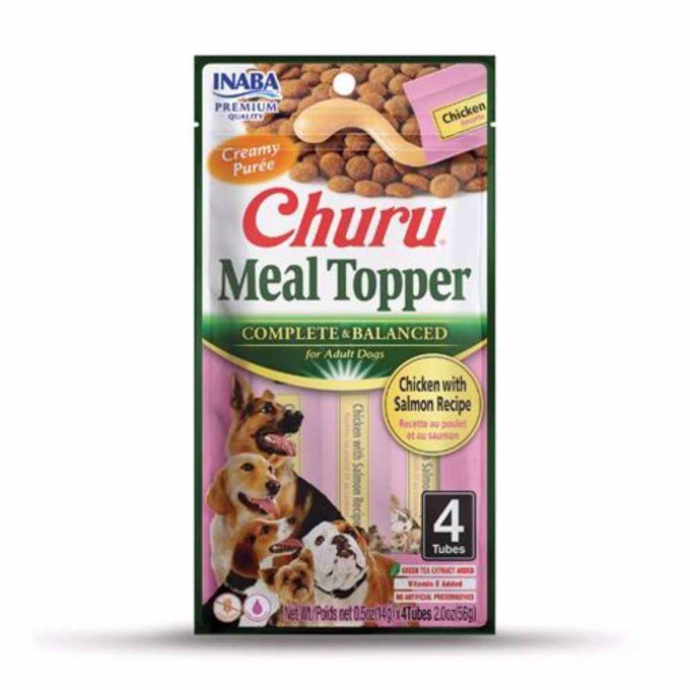 Inaba, Churro Meal Topper Chicken & Salmon, 2 oz., 4pk