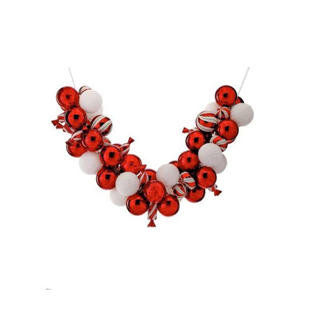 Regency, Peppermint Candy Ball Garland, 36"