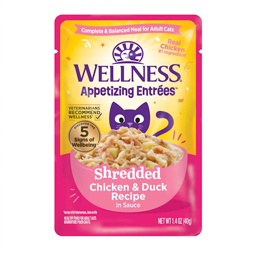 Wellness, Appetizing Entrées Shredded Chicken/Duck in Sauce Recipe, 1.4 oz.