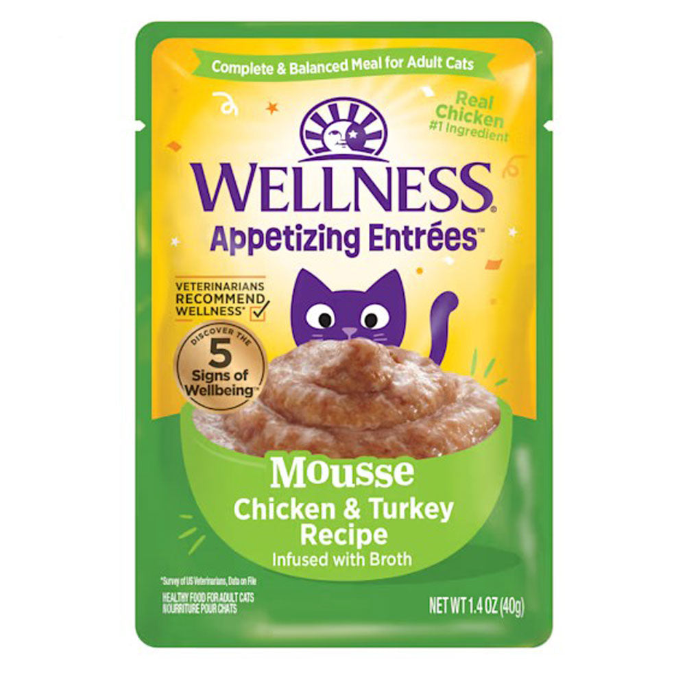 Wellness, Appetizing Entrées Mousse Chicken/Turkey Infused Broth Recipe, 1.4 oz.
