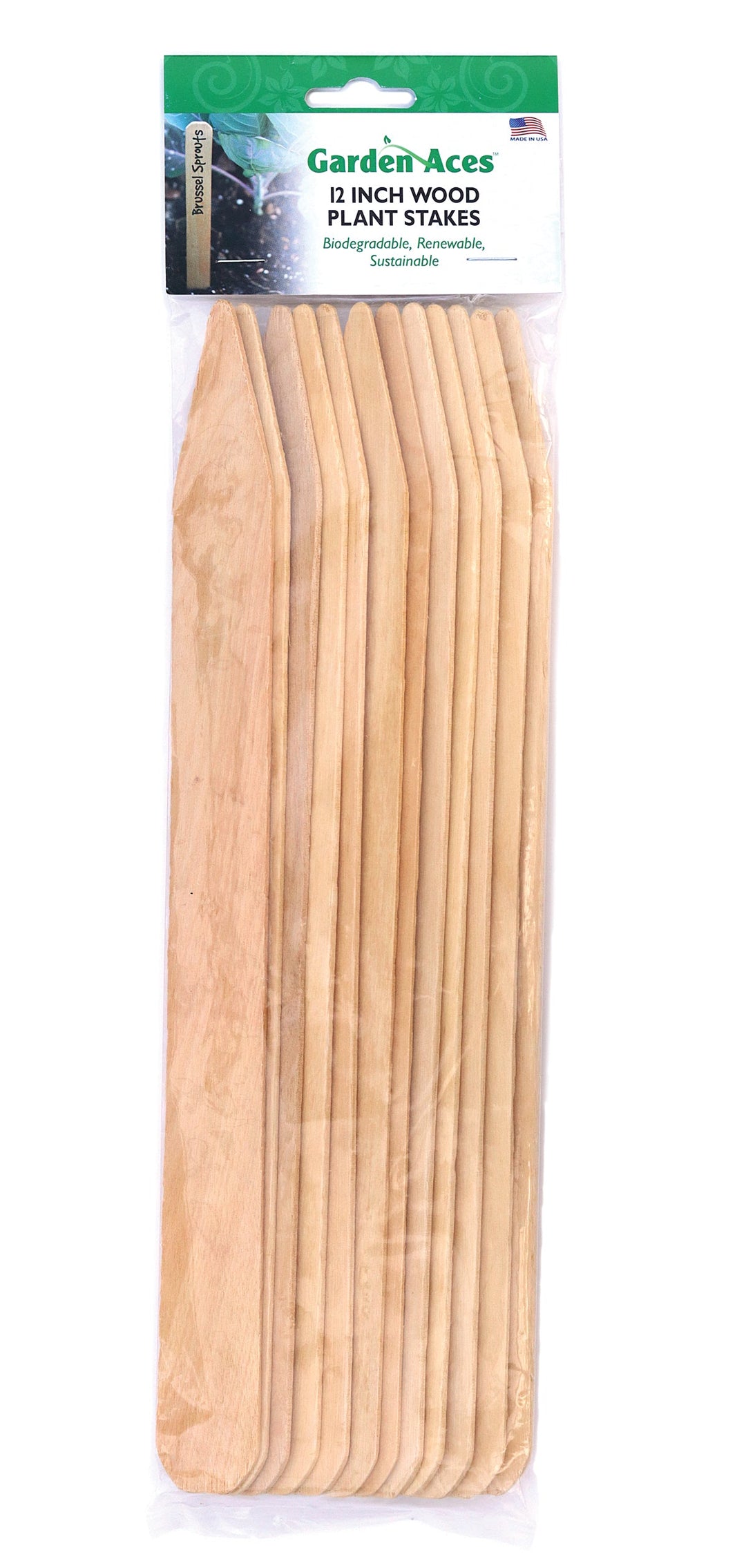 12" Wood Stakes-12pkg