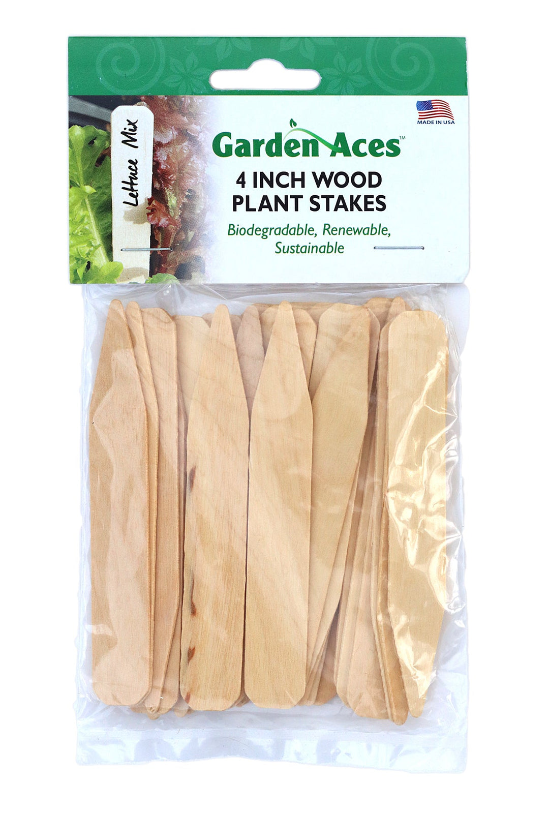 4" Wood Stakes- 24pkg