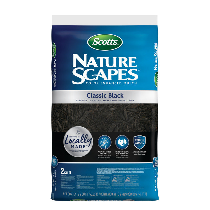 Scott's Nature Scapes, Classic Black Mulch, 2cu ft