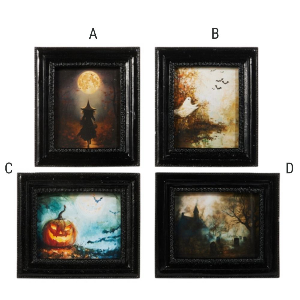 Mini Frame Spooky Scene, 6", Assorted and Sold Separately