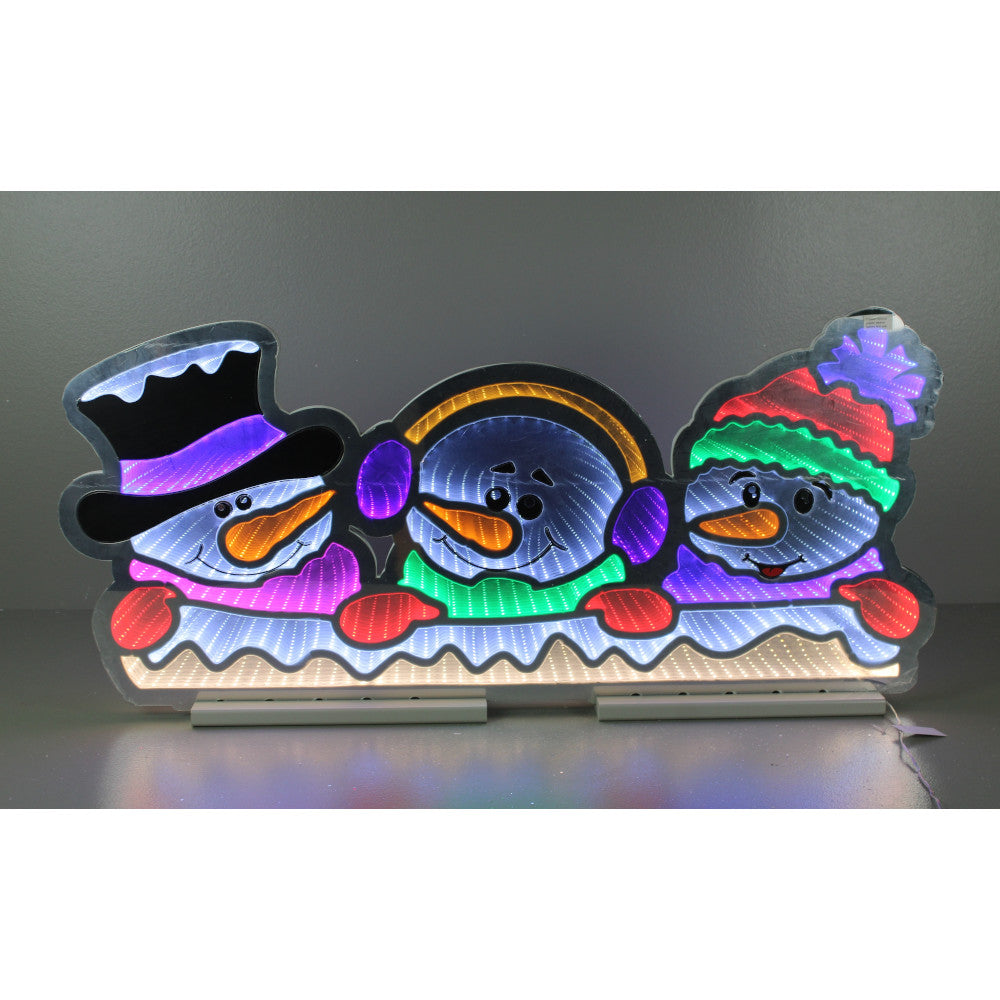 17" H Infinity Snowman Head X3