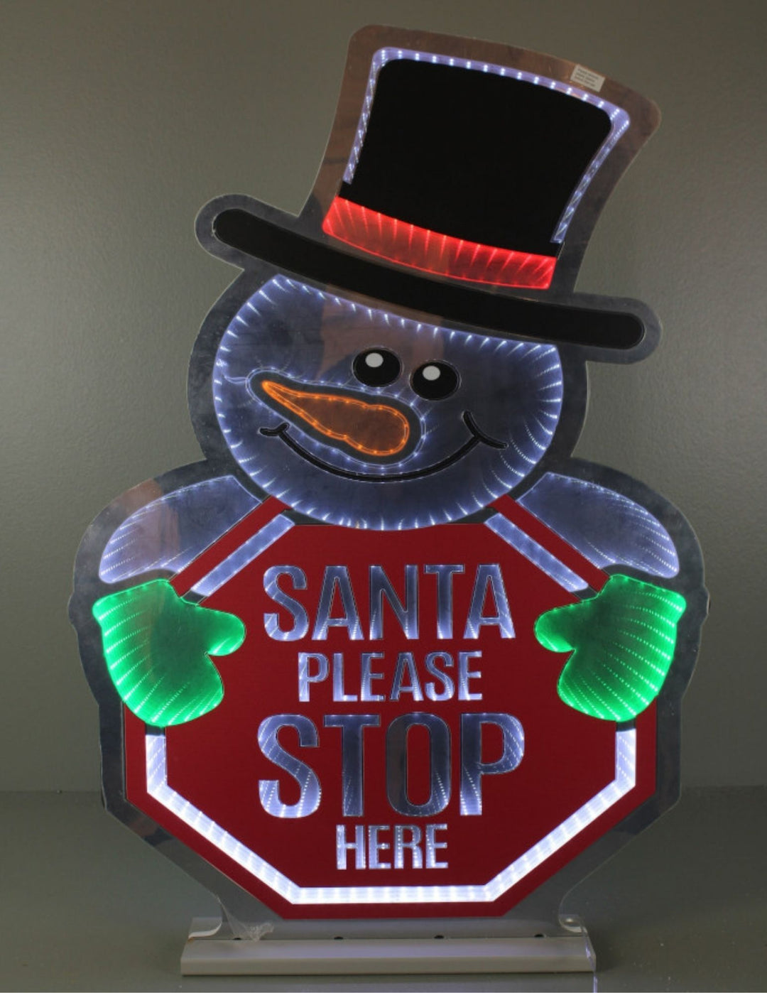 35.5" Infinity Snowman Stop Sign