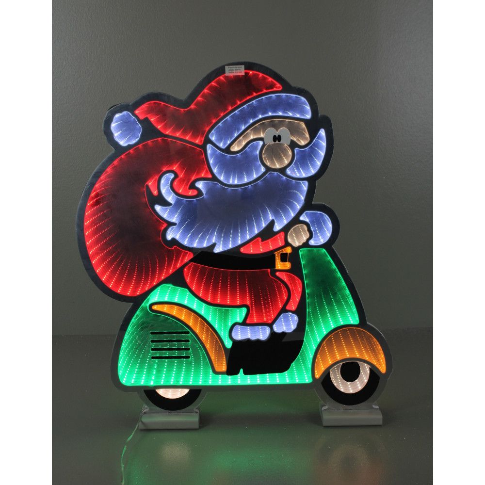 23.25" Infinity Santa on a Moped