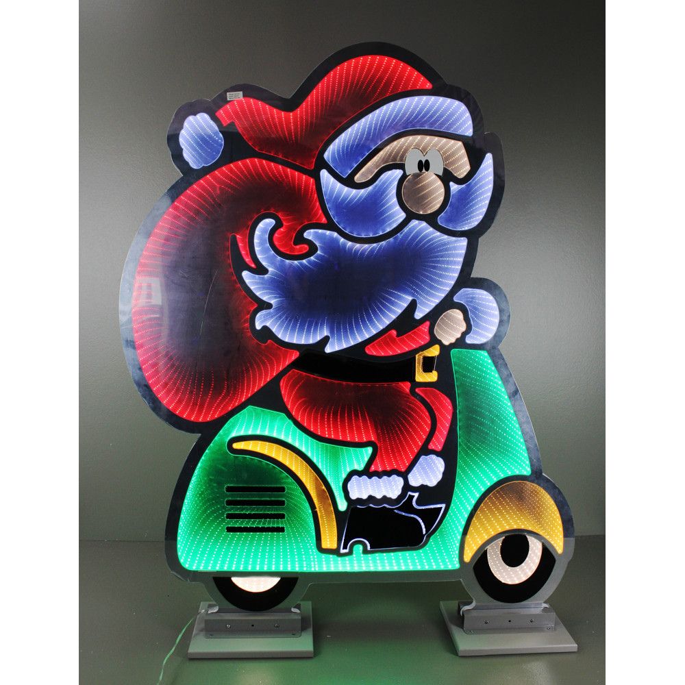 47.25" Infinity Santa on a Moped