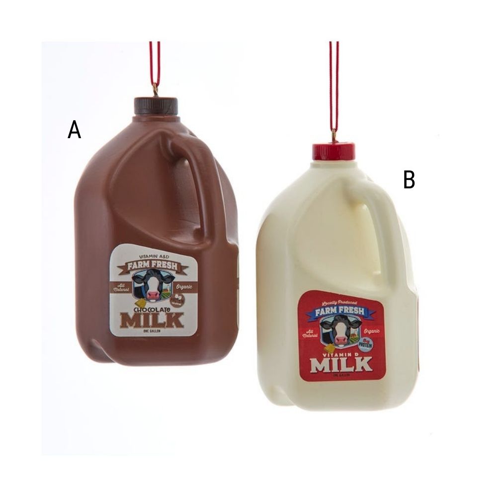 Gallon Milk Ornament, Assorted and Sold Separately