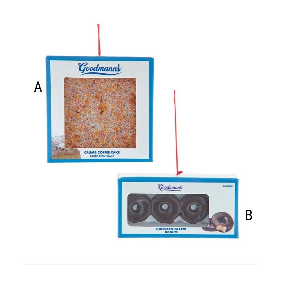 Coffee Cake/Donut Ornament, Assorted and Sold Separately