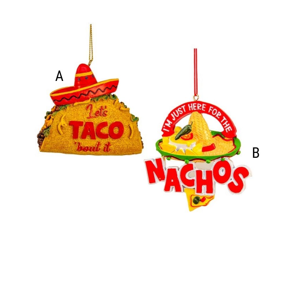 Nacho/Taco Ornament, Assorted and Sold Separately