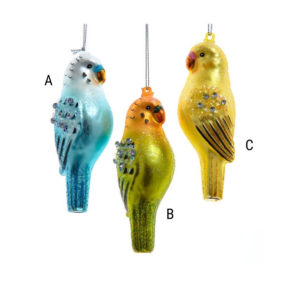 Parakeet Ornament, Assorted and Sold Separately