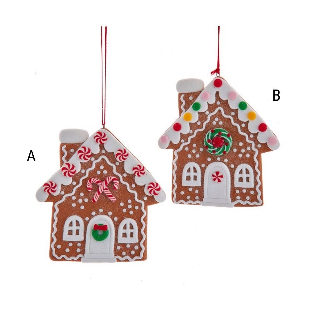 Flatback Gingerbread House Ornament, Assorted and Sold Separately