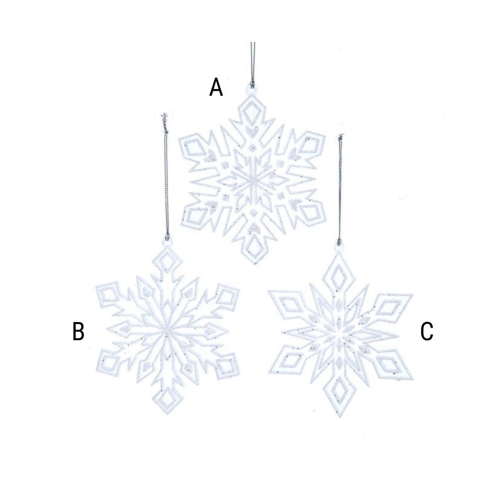 Clear Snowflake Ornament, Assorted and Sold Separately
