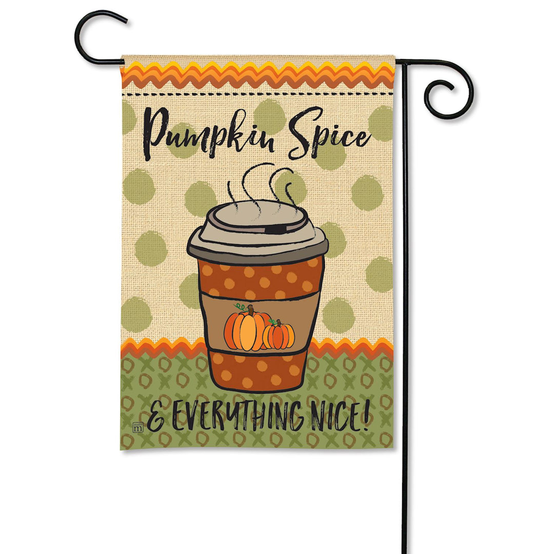 Pumpkin Spice Garden Flag