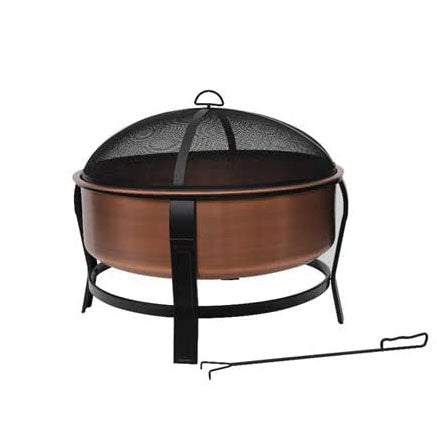 Four Seasons Courtyard Wood Burning Fire Pit, Copper, 30"