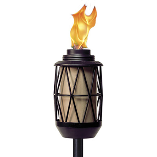 Tiki Modern Bronze Metal Torch, 64"