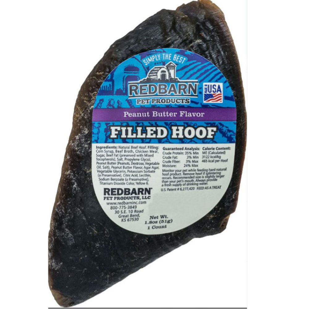 Redbarn, Filled Hooves, Peanut Butter, 1.8 oz.