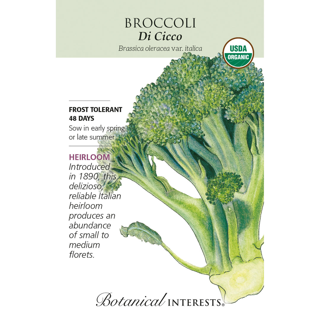 Broccoli, Di Cicco (Organic) Botanical Interests Seeds