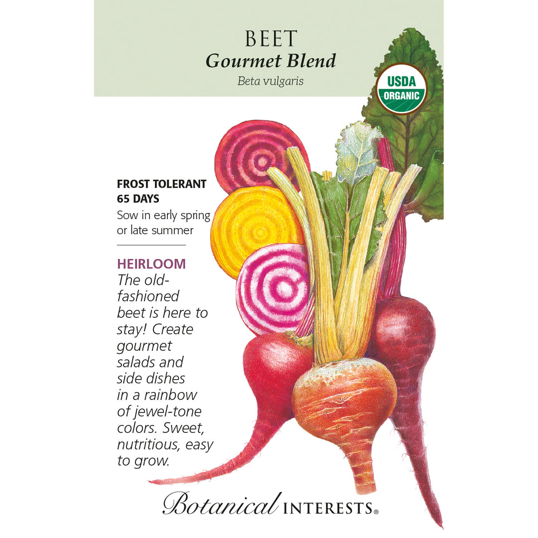 Beet, Gourmet Blend (Organic) Botanical Interests Seeds