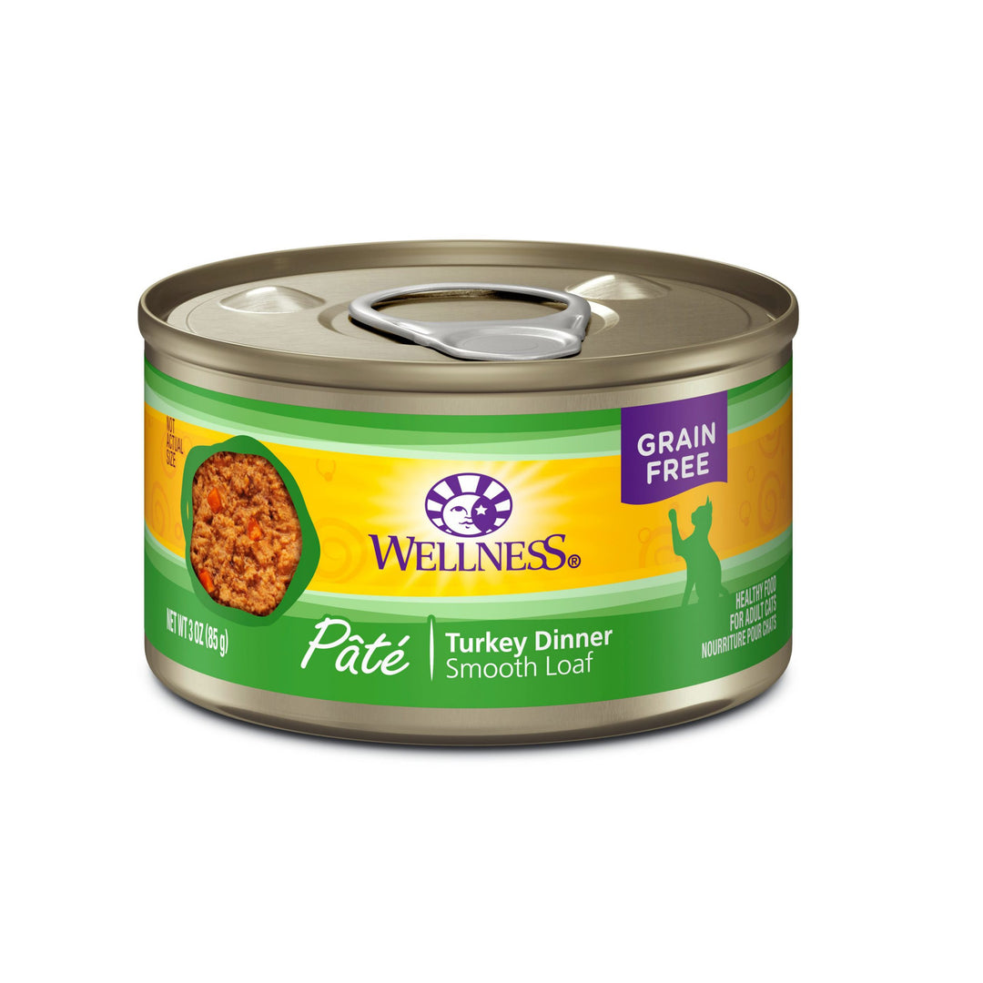 Wellness Complete Health Grain-Free Turkey Pate, Canned Cat Food, 5.5 oz