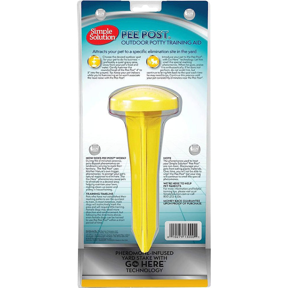 Simple Solution Pee Post Outdoor Potty Training Aid, 13''