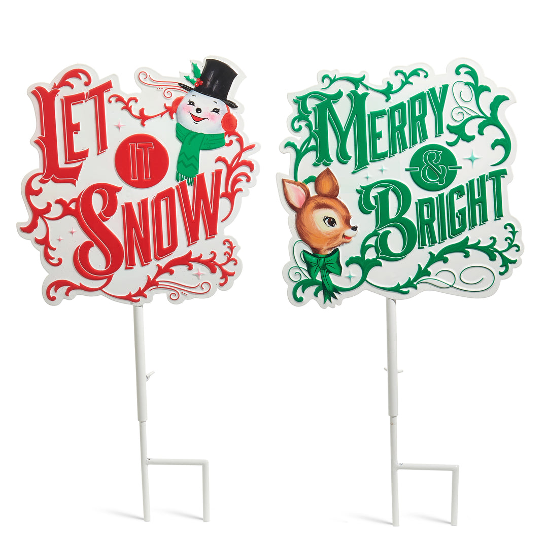 22" Sparkle Holiday Adjustable Yard Stake