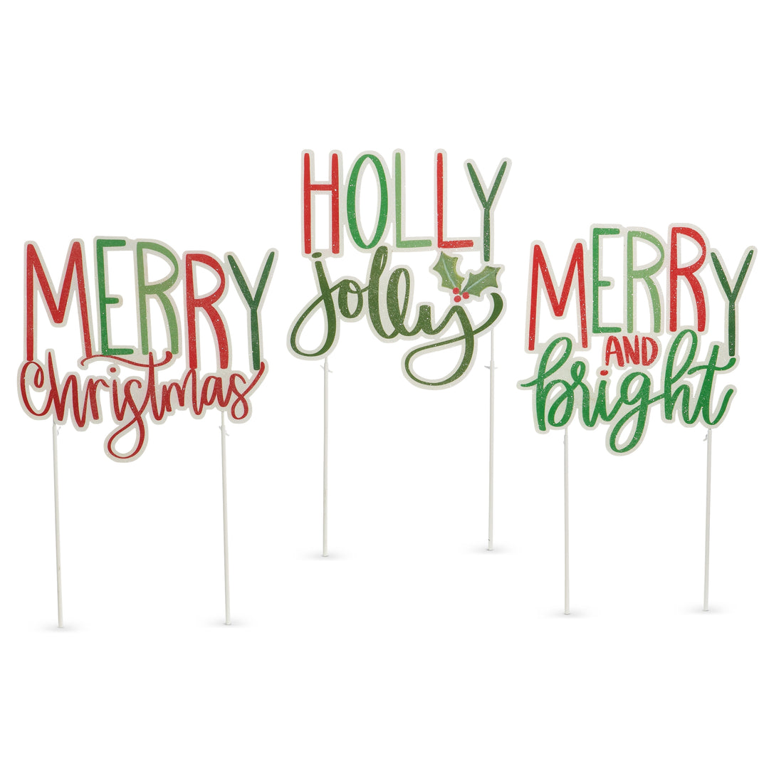 25.5" Merry Holiday Adjustable Yard Stake