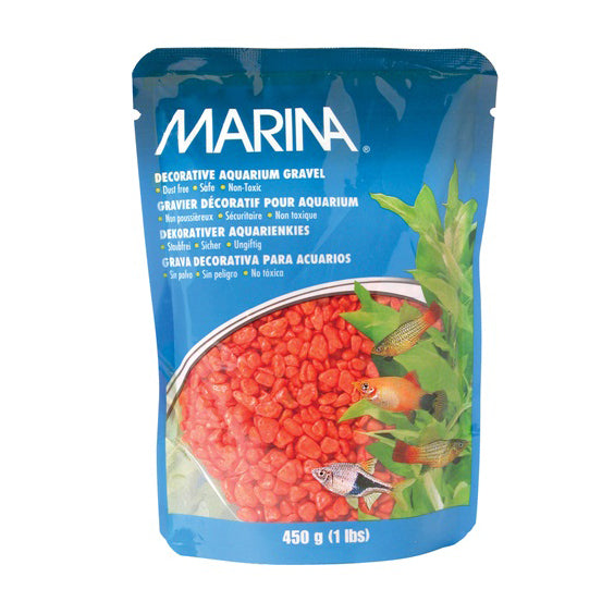 Marina Decorative Orange Gravel, 1 lb