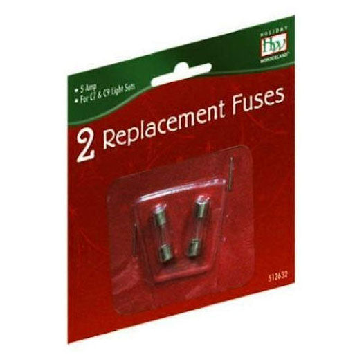 5 Amp Replacement Fuses, 2 Pack