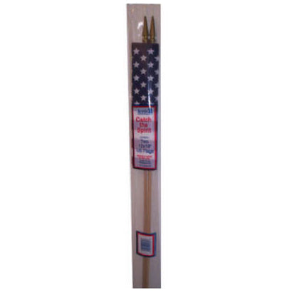 Poly 12 in. x 18 in. U.S. Flag, (2 pack)