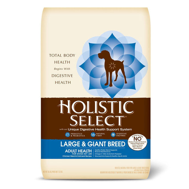 Holistic Select Large Giant Breeds-Chicken & Oatmeal-30 lbs