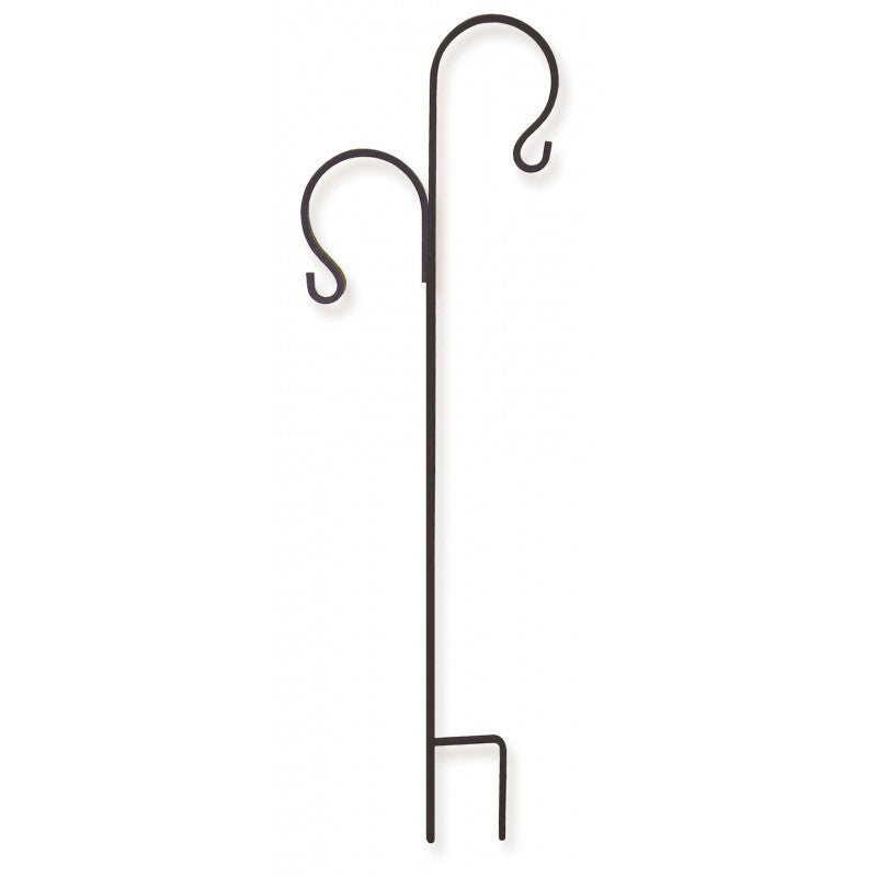 Border Concepts Classic Double Lawn Hooks, Tall, Black, 88 Inches