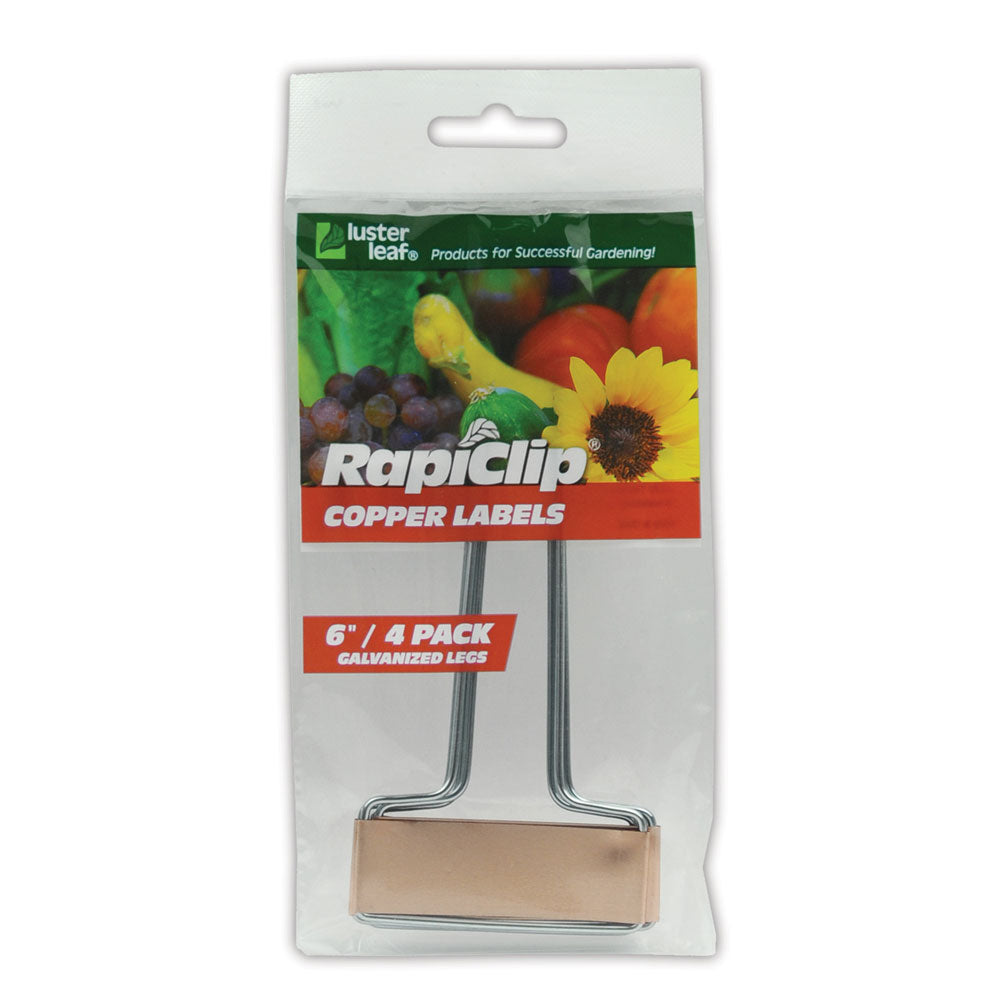 Luster Leaf, Rapiclip Copper Plant Labels, 6", 4pk
