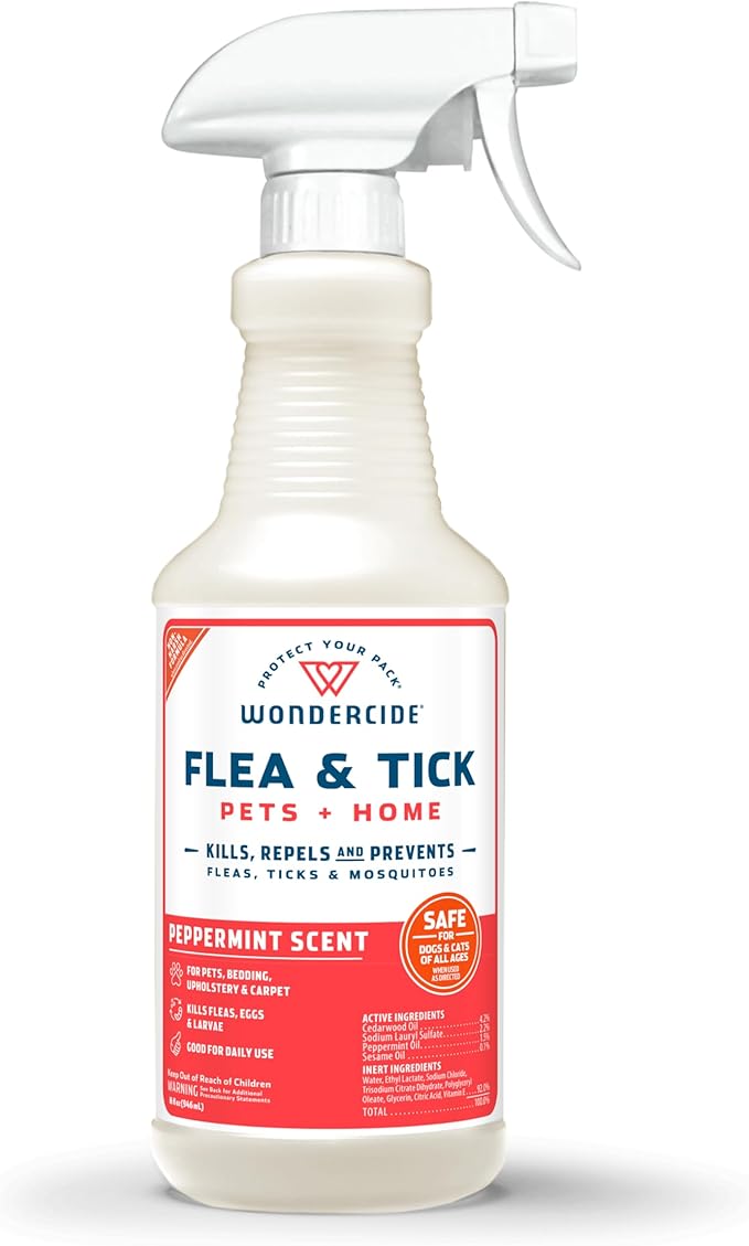 Flea & Tick Spray, Peppermint, 16oz.