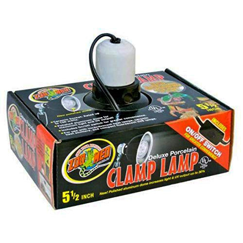 Deluxe Porcelain Clamp Lamp, 5"