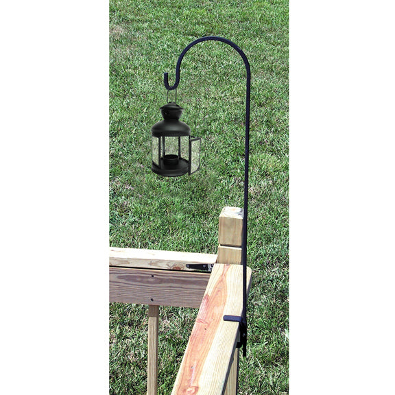 Border Concepts Bird Feeder, Lantern Deck Hook, Single, Black