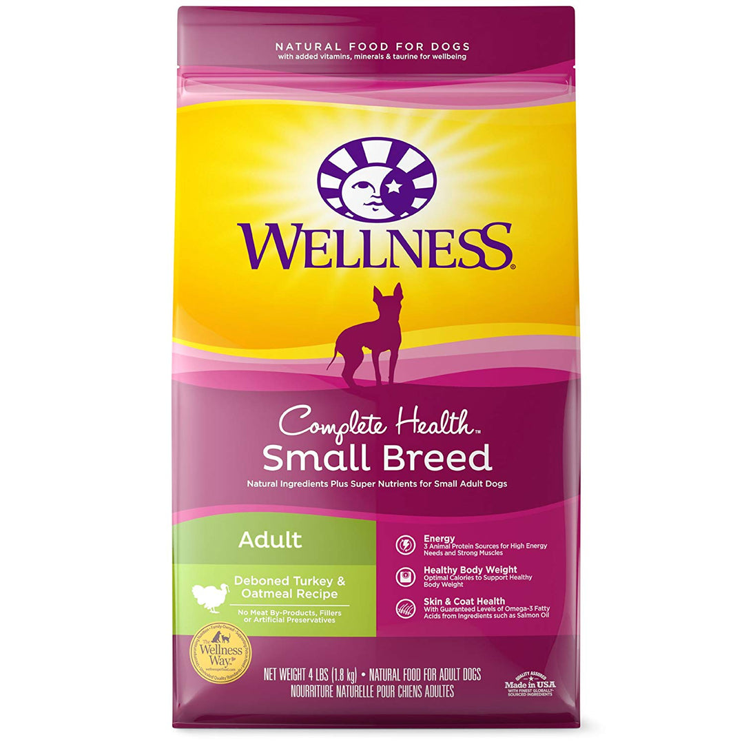 Wellness Complete Health Small Breed Adult Dog Food, 4 LB