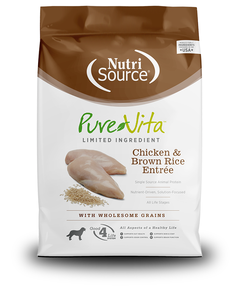 PureVita Chicken & Brown Rice Dog Food