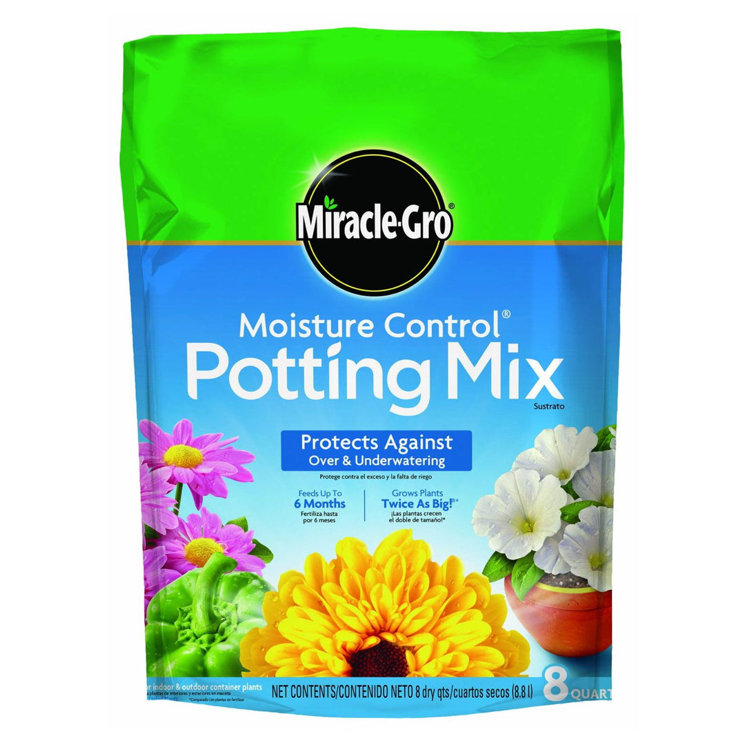 MIRACLE-GRO MOISTURE CONTROL POTTING MIX, 8 QT.