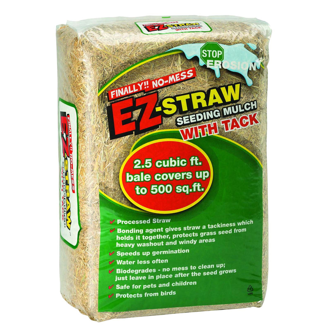 EZ Straw Seeding Mulch w/ Tack, 2.5 Cu. Ft.
