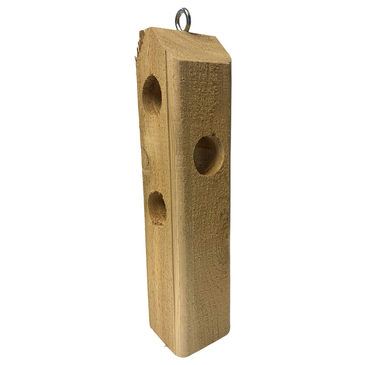 Log Jammer Hornbeam Wood Suet Feeder