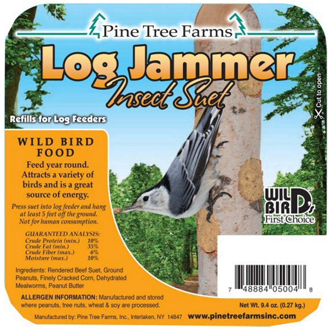 Log Jammer Insect Suet Log Feeders, 9.4 oz.
