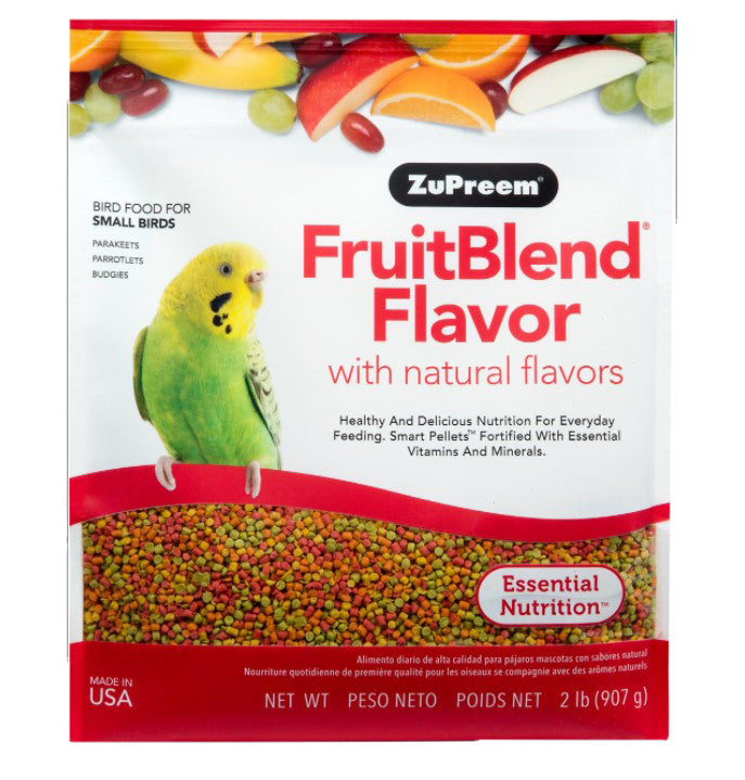 ZuPreem FruitBlend Parakeet Food, 2 lb