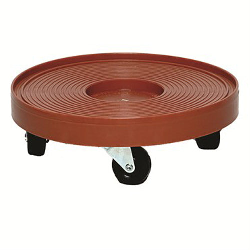 Devault Round Terra Cotta Plant Dolly, 12"