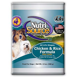 NutriSource Chicken & Rice Formula - Canned Dog Food