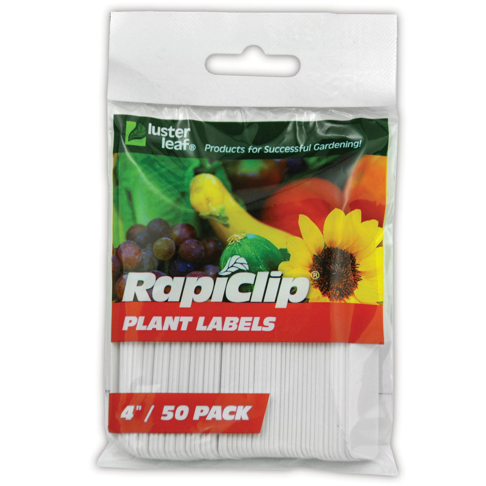 Luster Leaf Rapiclip Garden Plant Labels, 4 in. (50 Pack)